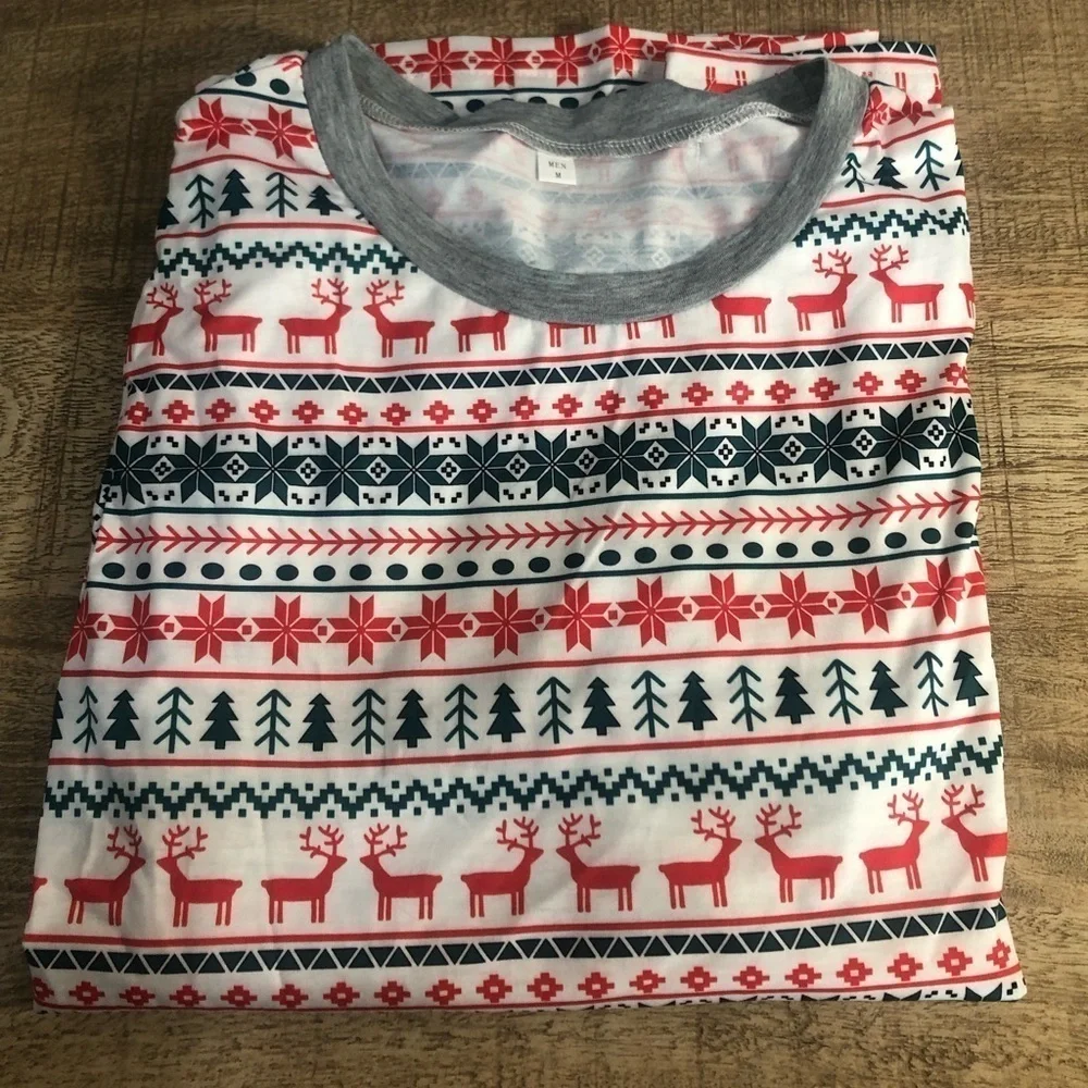 Tree & Reindeer Christmas Pajamas - NWOT - Picture 3 of 5